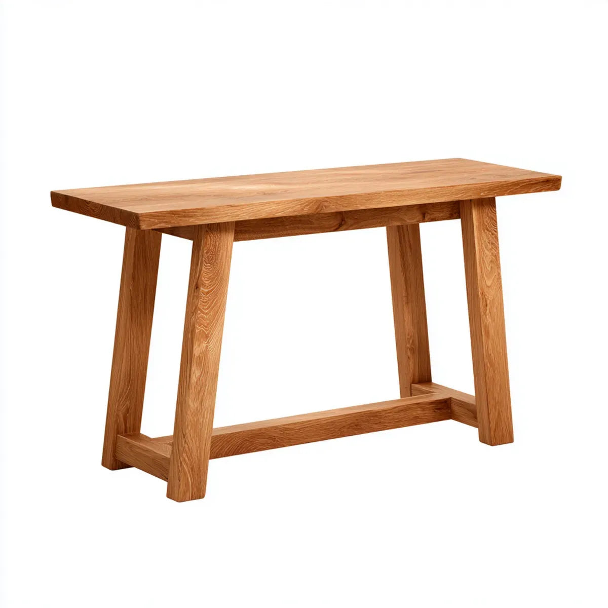 Konsolentisch Eiche natur 120 x 35 x 75 cm Massivholz rechteckig
