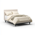 Polsterbett Doppelbett Beige 160 x 200 cm mit Polyesterbezug rechteckig